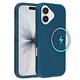 Dual Layer Case With MagSafe For iPhone 17 - Blue