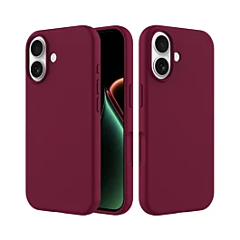 Silicone Case For iPhone 17 - Maroon