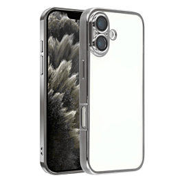 Frosted Clear Case For iPhone 17 - Silver