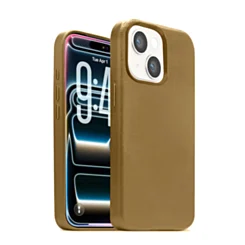 Leather Case With Wireless Charging For iPhone 16e / 17e - Brown