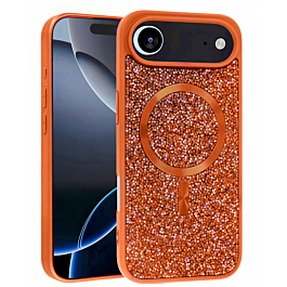 Full Glitter Case With MagSafe For iPhone Air - Orange