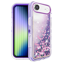 Heavy Duty Liquid Glitter Case For iPhone Air - purple 2