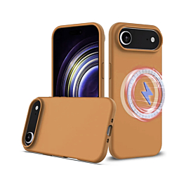 Silicone Case With MagSafe For iPhone Air - Brown