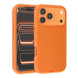 Defender Case For iphone 17 Pro Max- Orange