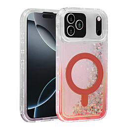 Liquid Glitter Case For iphone 17 Pro Max- Red