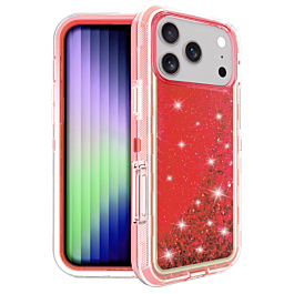 Liquid Glitter Case for iphone 17 Pro- Red