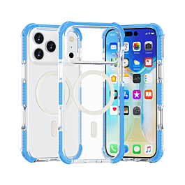 TPU Mesh Case with MagSafe for iphone 17 Pro - Baby Blue