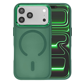 Premium Matte Case with MagSafe for iphone 17 Pro - Green