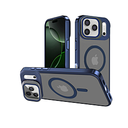 Matte Case with Camera Kickstand for iphone 17 Pro Max - Blue