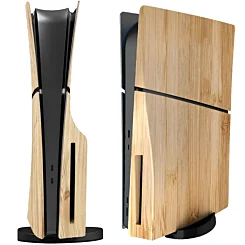 Faceplate Cover (WOODEN) (4 Piece Set) for PlayStation 5 Slim Disc Edition