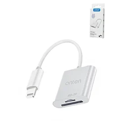 Onten USB 2.0 USB-L to SD / microSD / TF Card Reader