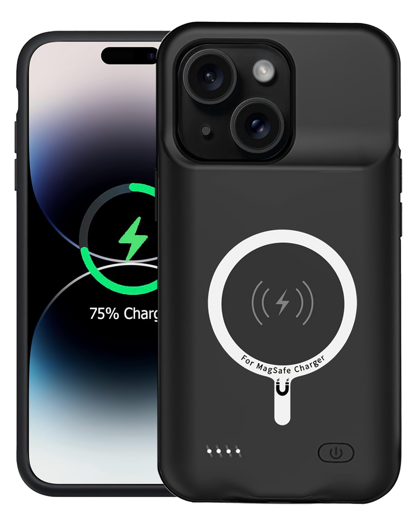 Slim Charging Case with Msafe Charging (7000 mAh) for iPhone 15