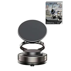 Slim & Portable Foldable Magnetic Car Mount with Secure Lock Suction