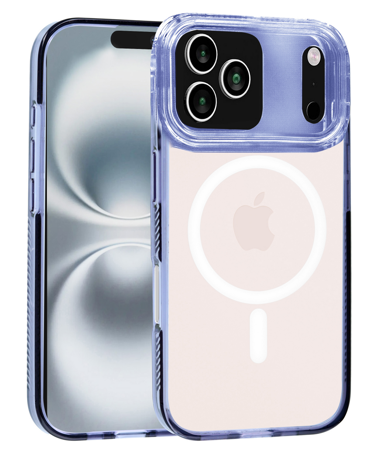 Magnetic Clear Case for iPhone 17 Pro Max / 18 Pro Max (PURPLE)