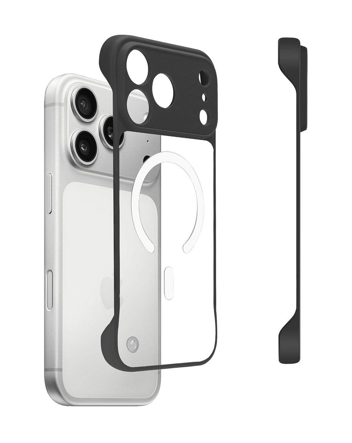 xBase by PowerPeak Minimalist Series MagSafe Compatible Bumper Case (Black) for iPhone 17 Pro Max / 18 Pro Max