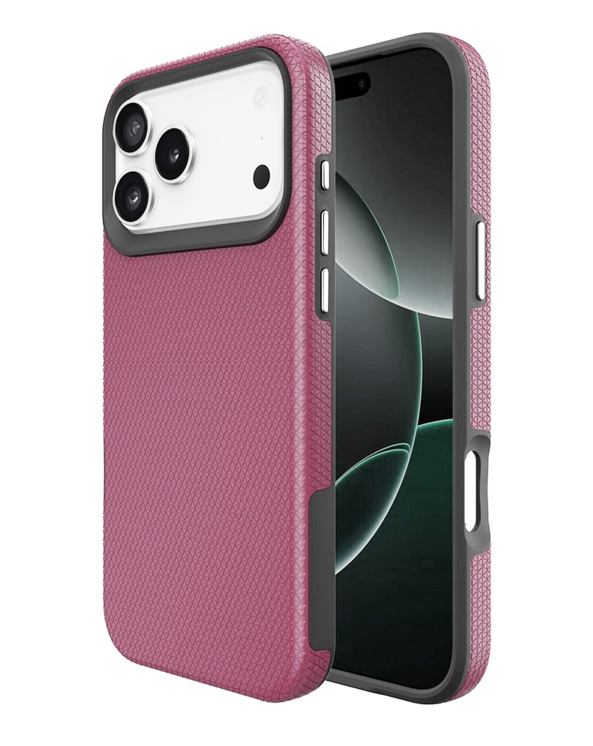 Shock Absorption Protective Dual Layer Case for iPhone 17 Pro Max / 18 Pro Max (WINE)