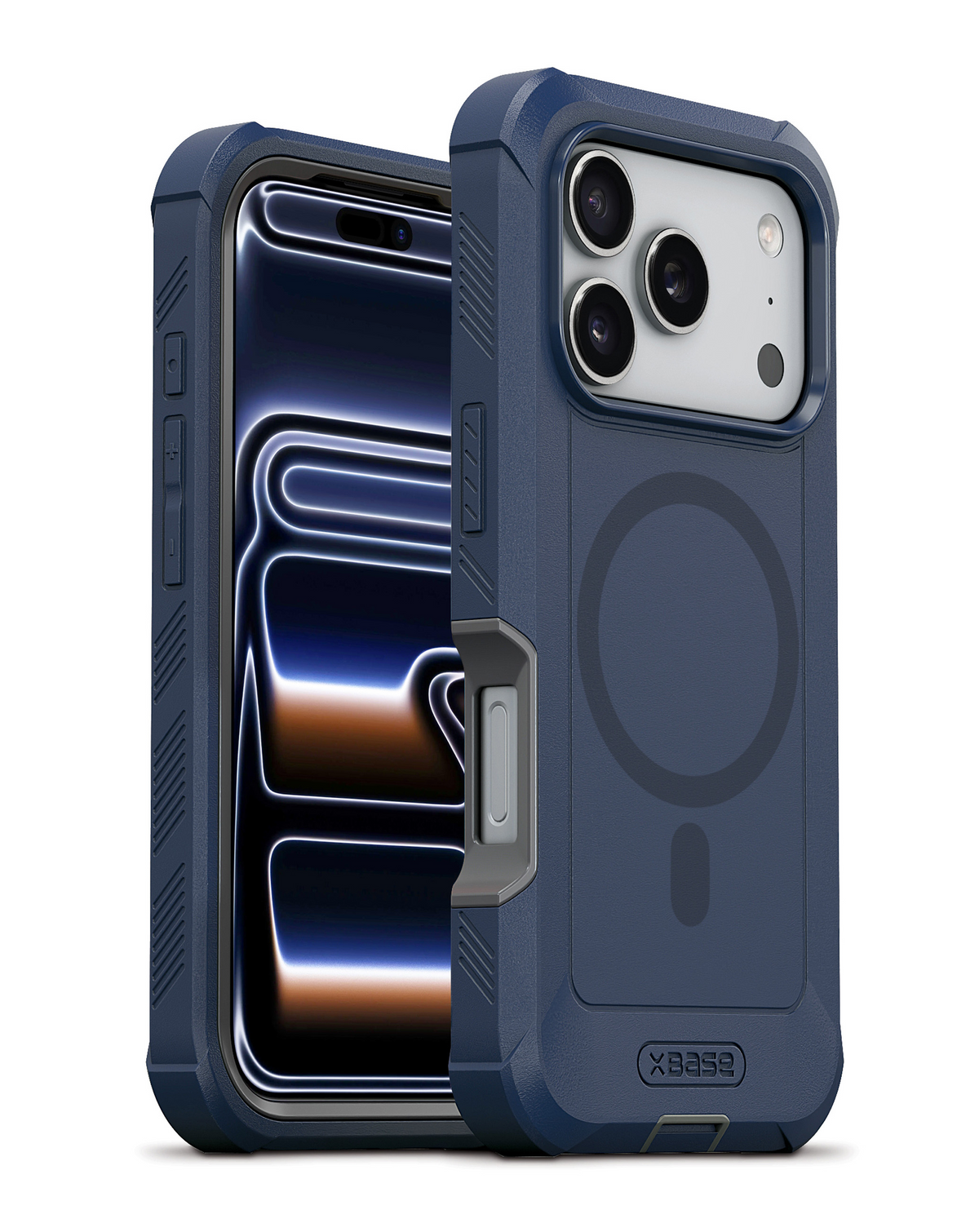 xBase by PowerPeak Boulder Heavy-Duty MagSafe Protective Case for iPhone 17 Pro Max / 18 Pro Max (BLUE)