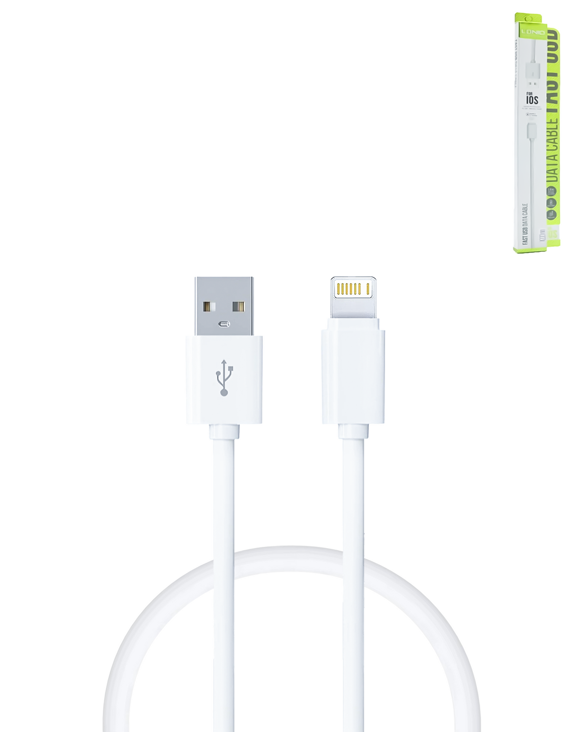 Charging USB A-L Non-MFI Cable for Quick Charge and Data Transfer (3ft) (10W)