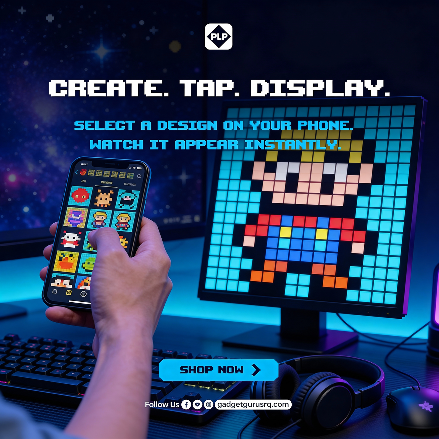 Custom LED Matrix Controlled Screen Display