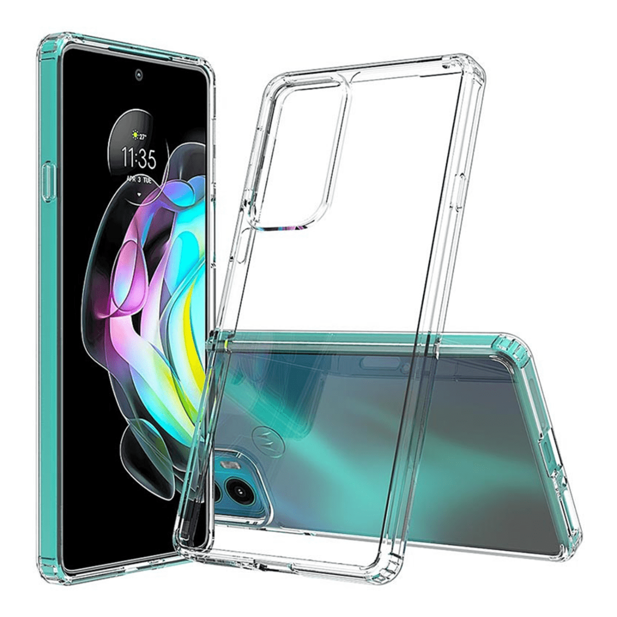Moto Edge 20 Hybrid Case with Air Cushion Technology - CLEAR