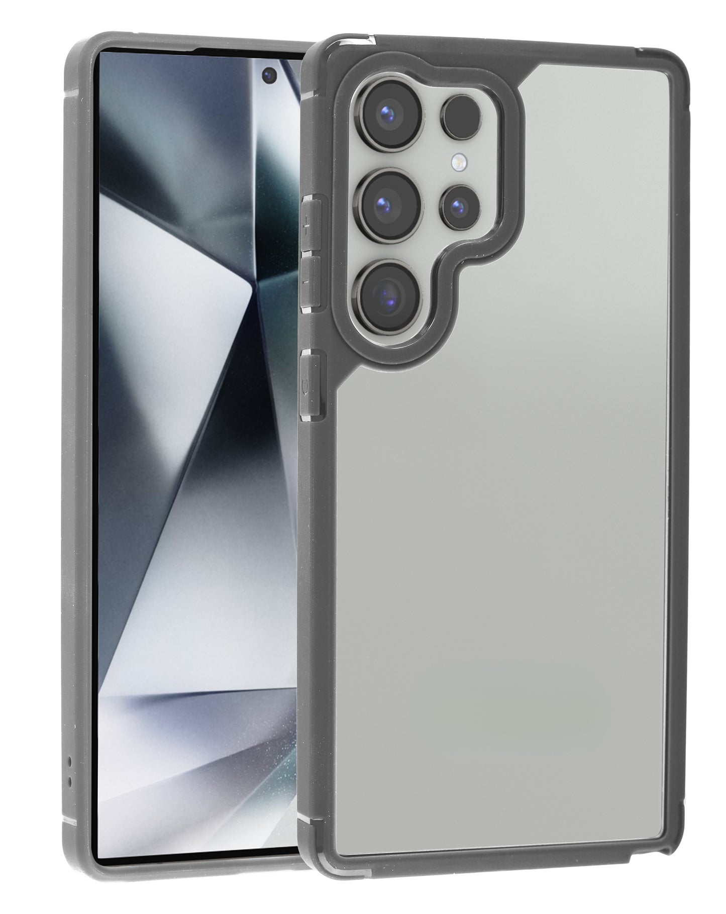 Luxury Shockproof Clear Case - GRAY for Galaxy S25 Ultra