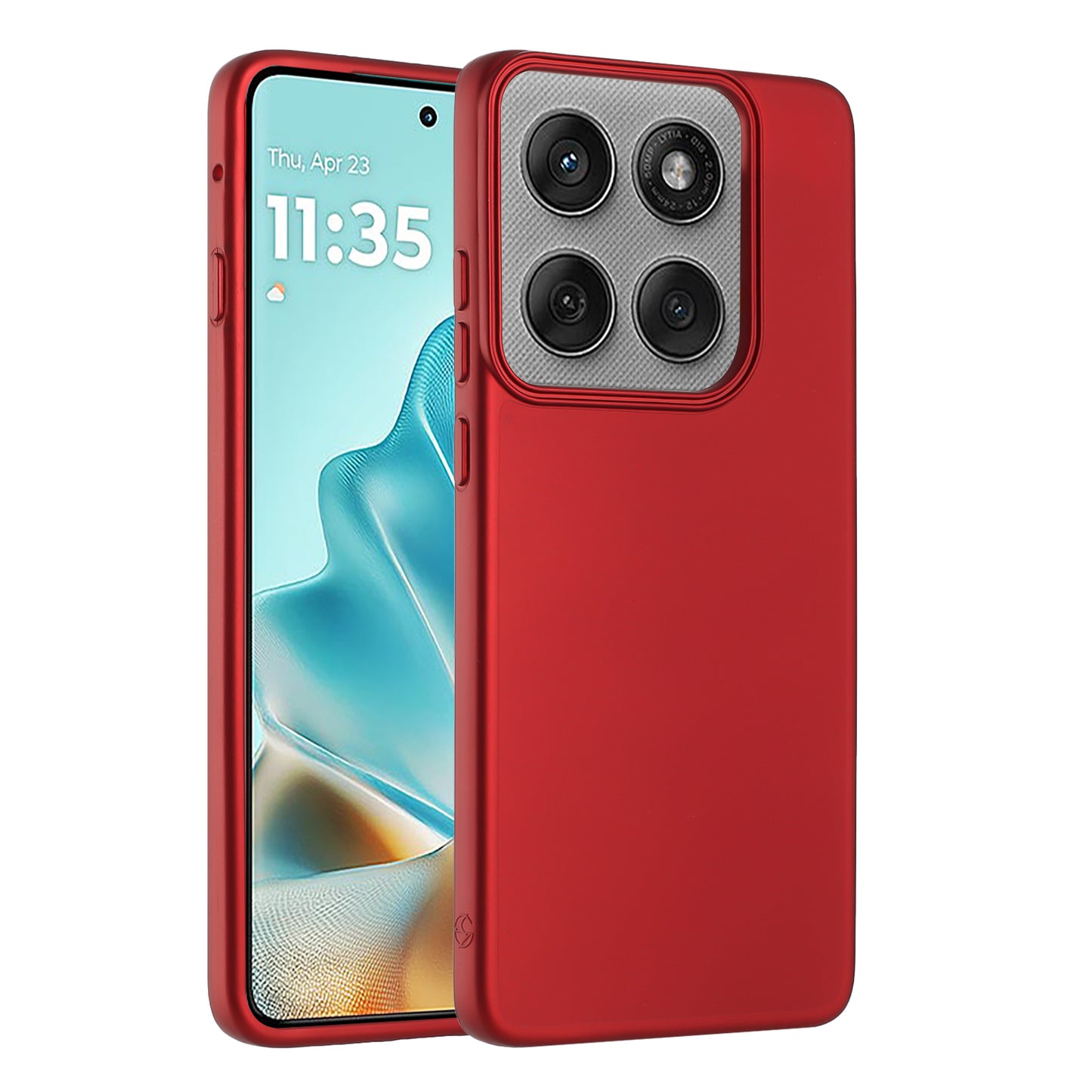 Motorola Edge 2025 Simple Hard Case Red