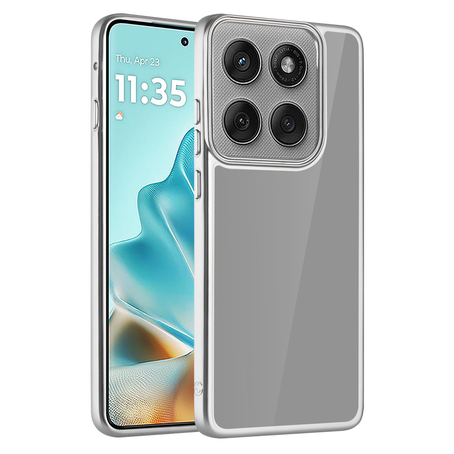 Motorola Edge 2025 Protection Case Silver