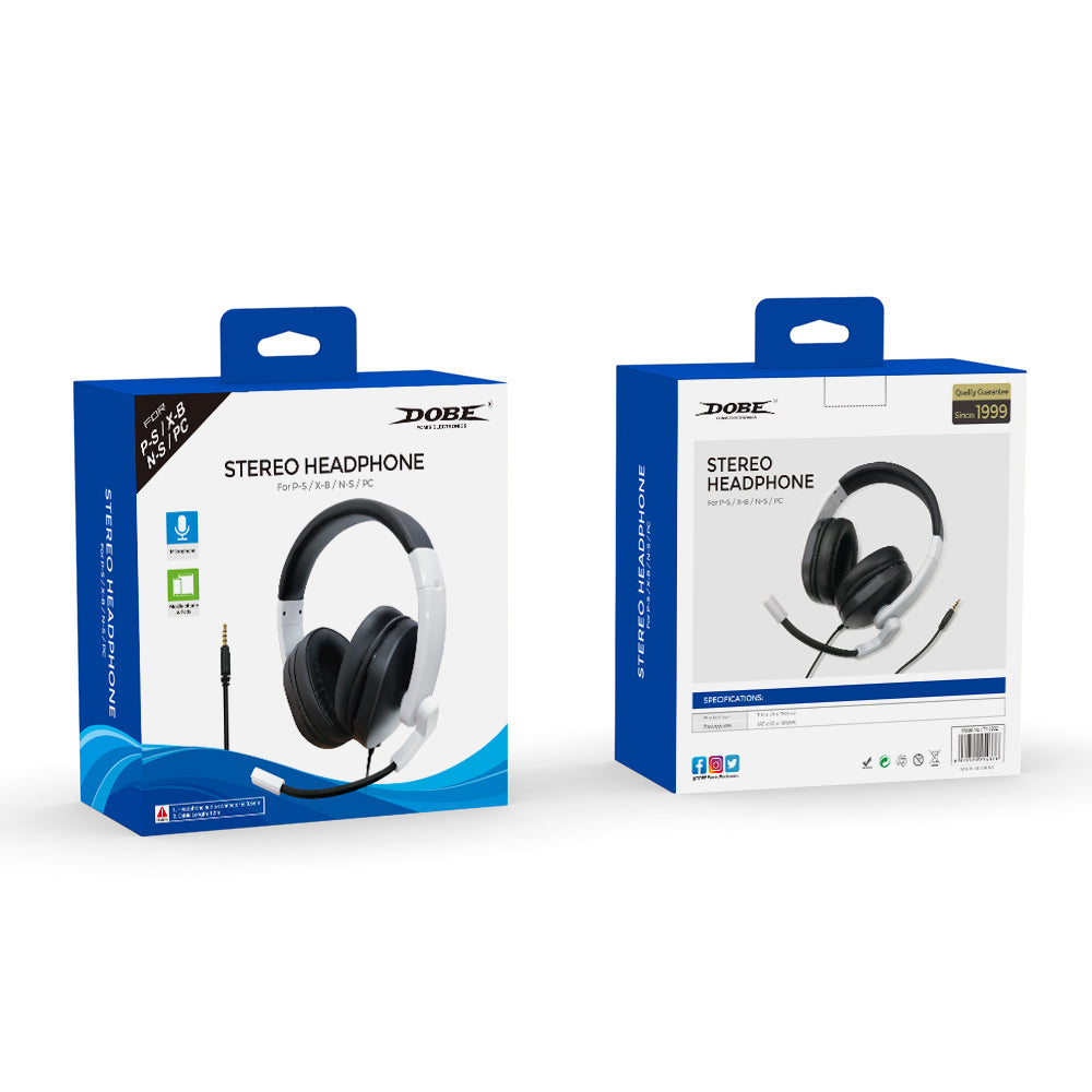 Dobe Stereo Headphone for PS4/XB/NS/PC – Immersive Audio for Gaming