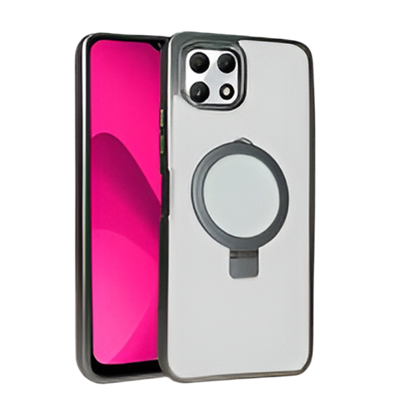 T-Mobile Revvl 7 5G Ring Kickstand Case Gray