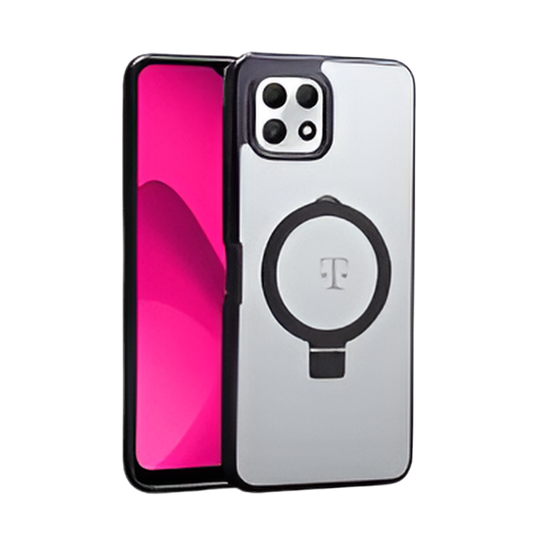 T-Mobile Revvl 7 5G Ring Kickstand Case Black