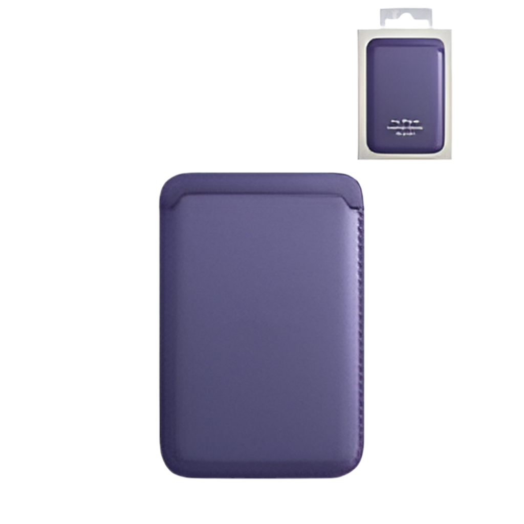 Leather Magnetic Card Wallet Holder