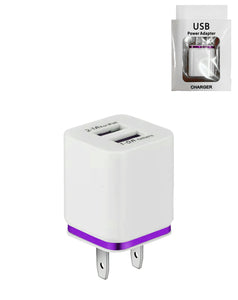 Dual USB Wall Charger - 2.1A/1.0A for iPad and Other Devices