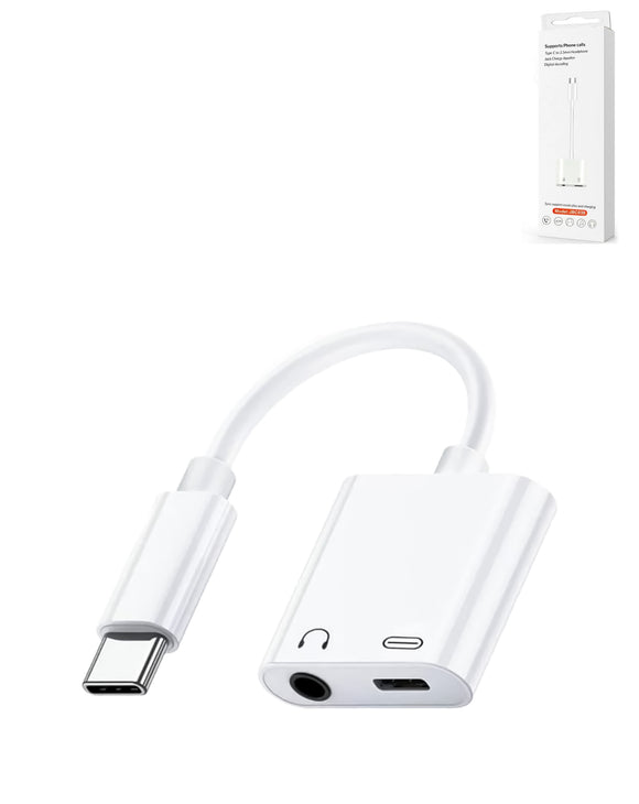 USB-C to 3.5mm Headphone and Charging Adapter