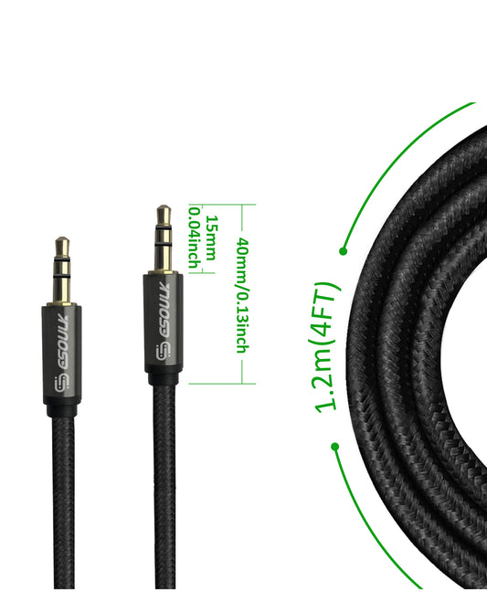 Esoulk 4 FT 3.5mm AUX