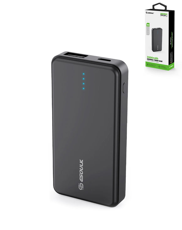 ESOULK 3000mAh Universal Power Bank – Compact & Super Lightweight