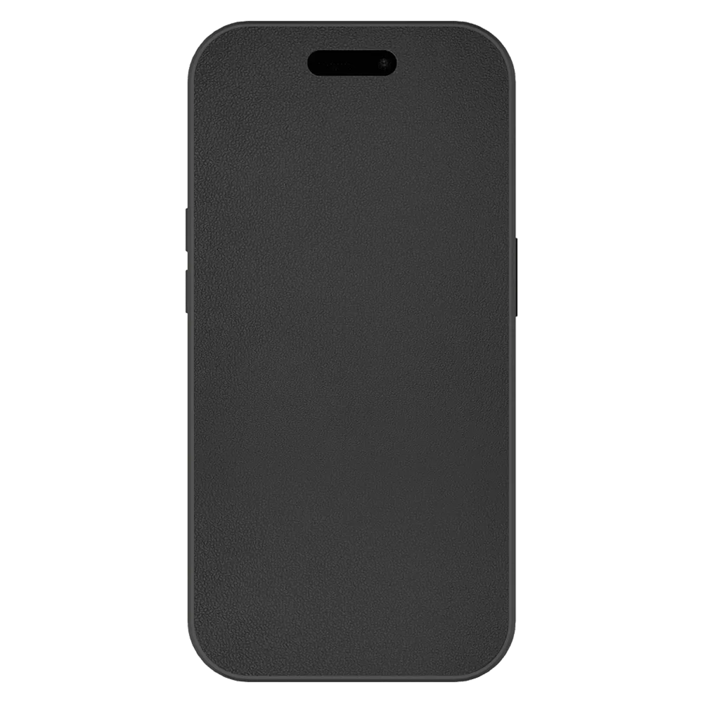 AMPD - TPU / Acrylic Wallet Flip MagSafe Case for Apple iPhone 16 Pro Max - Black