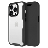 AMPD - TPU / Acrylic Wallet Flip MagSafe Case for Apple iPhone 16 Pro Max - Black