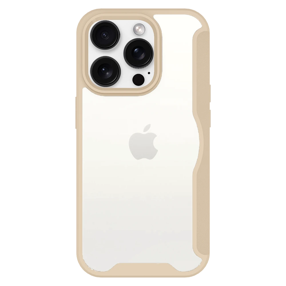 AMPD - TPU / Acrylic Wallet Flip MagSafe Case for Apple iPhone 16 Pro Max - Tan