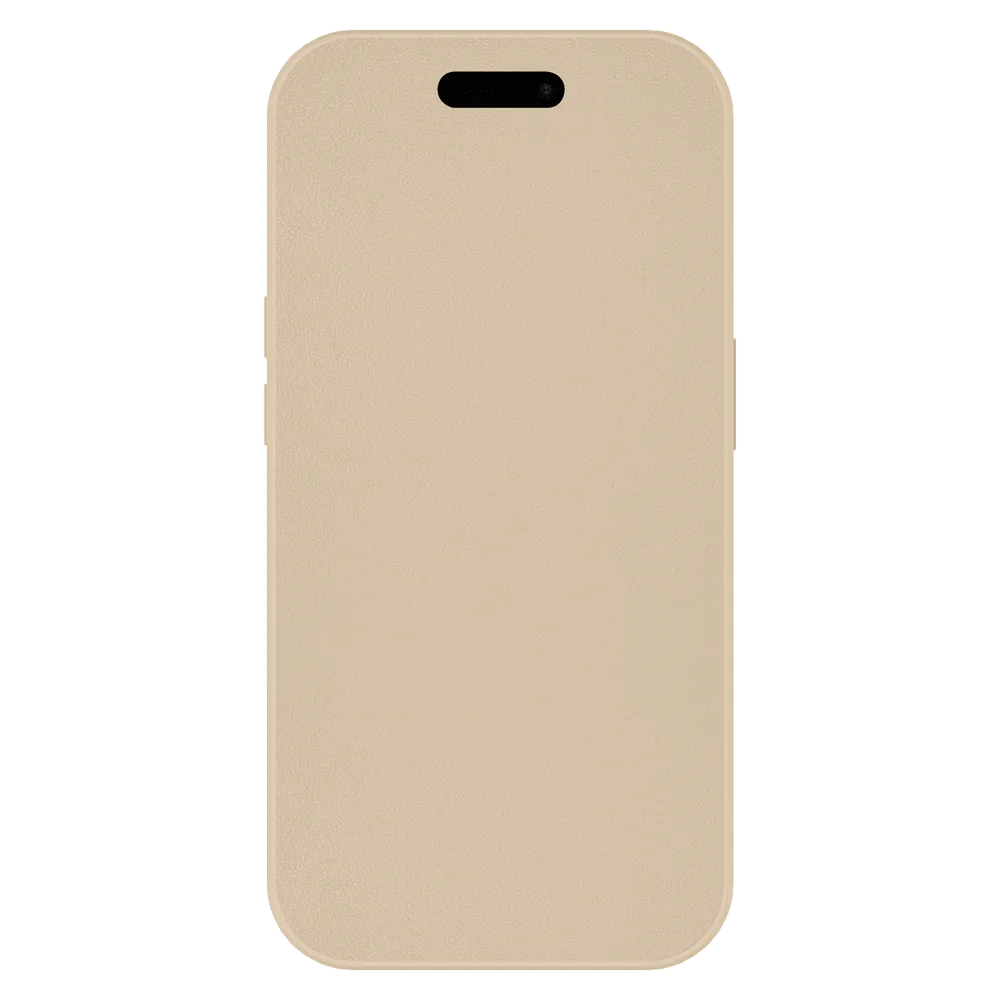 AMPD - TPU / Acrylic Wallet Flip MagSafe Case for Apple iPhone 16 Pro Max - Tan