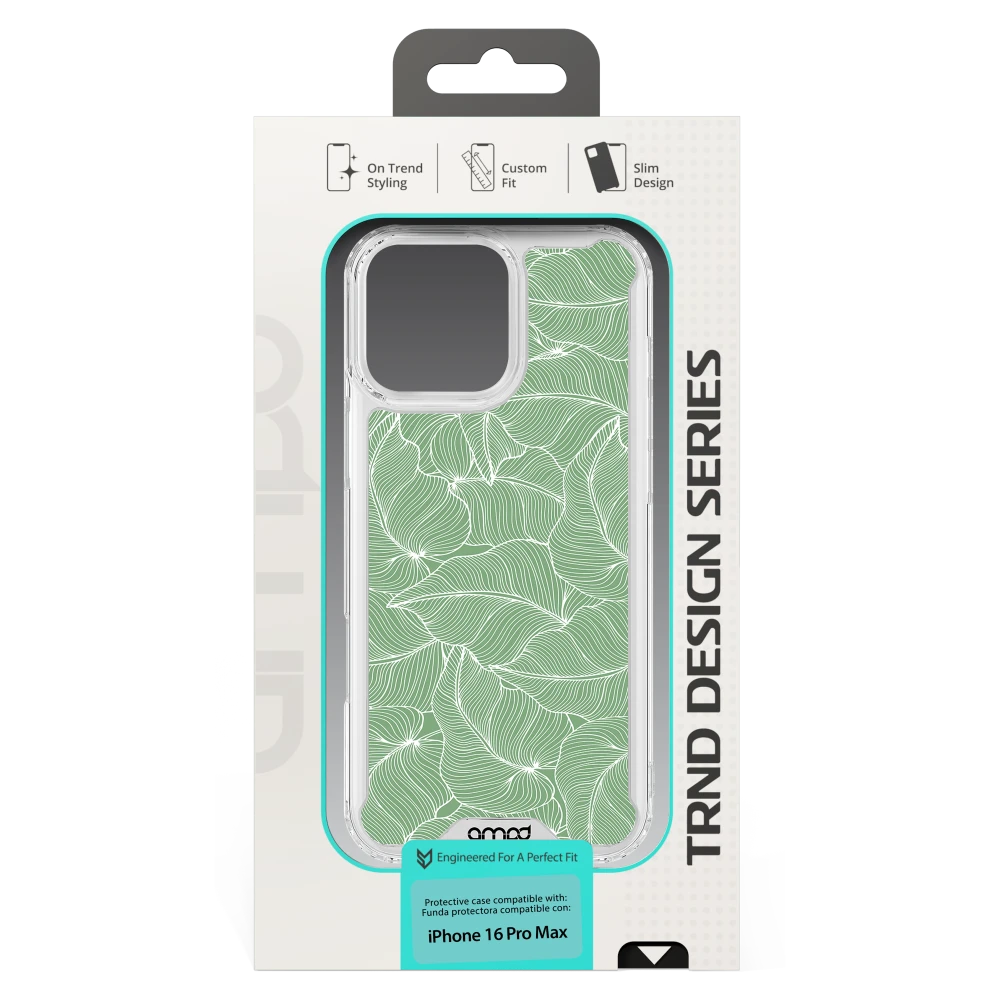 AMPD - TPU / Acrylic HD Print MagSafe Case for Apple iPhone 16 Pro Max - Palm