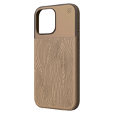 Atom Studios - Split Wood Fiber MagSafe Case for Apple iPhone 16 Pro Max - Taupe Wood