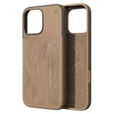 Atom Studios - Split Wood Fiber MagSafe Case for Apple iPhone 16 Pro Max - Taupe Wood