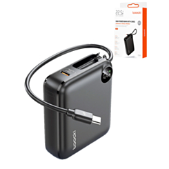 Toocki Power Bank with Built-In Cable and LCD Indicator (20000 mAh / 22.5W)