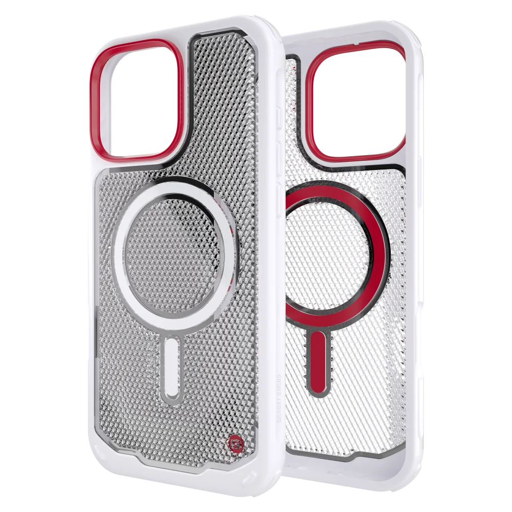 Gadget Guard - Reflector MagSafe Case with G-Form Protection for Apple iPhone 16 Pro Max - White