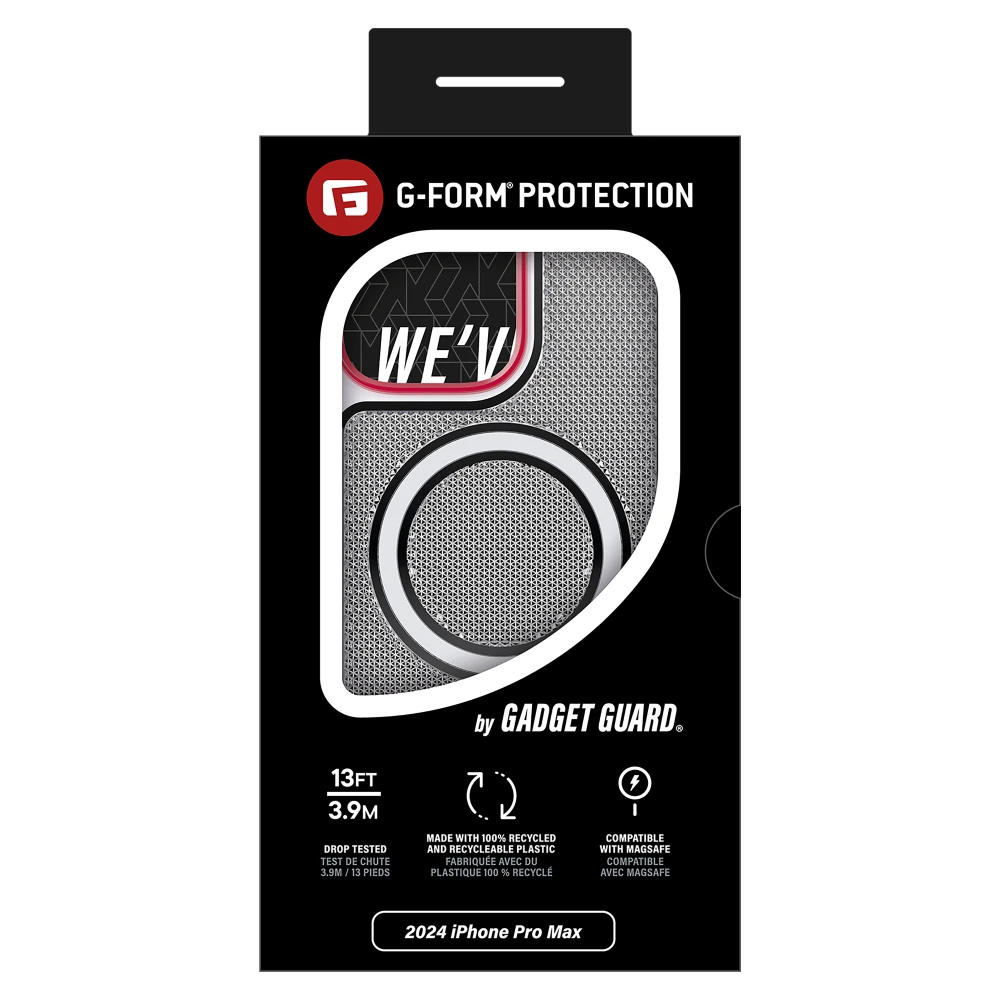 Gadget Guard - Reflector MagSafe Case with G-Form Protection for Apple iPhone 16 Pro Max - White