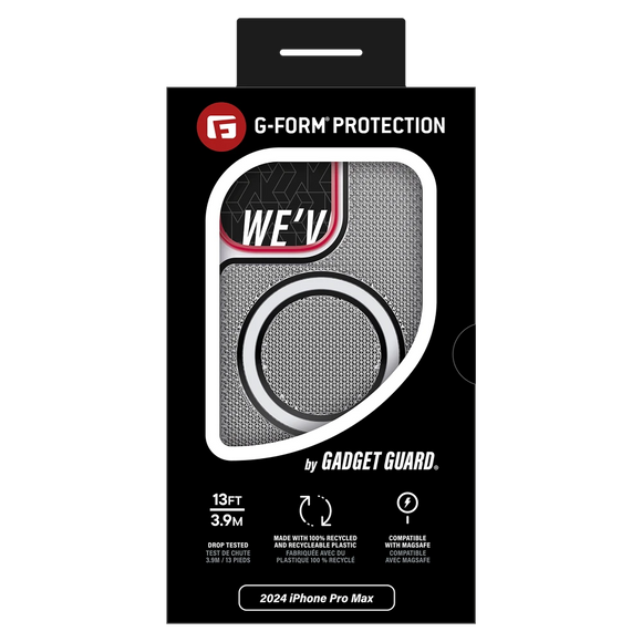 Gadget Guard - Reflector MagSafe Case with G-Form Protection for Apple iPhone 16 Pro Max - White