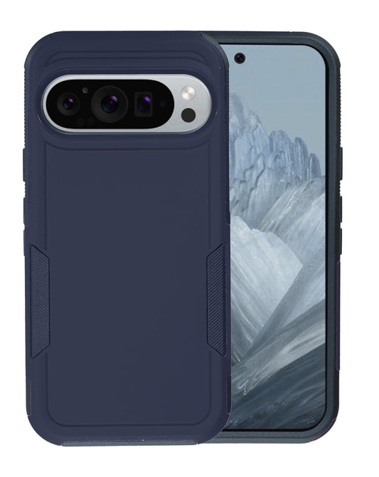 Google Pixel 10 Dual Layers Shockproof Strong Case - BLUE