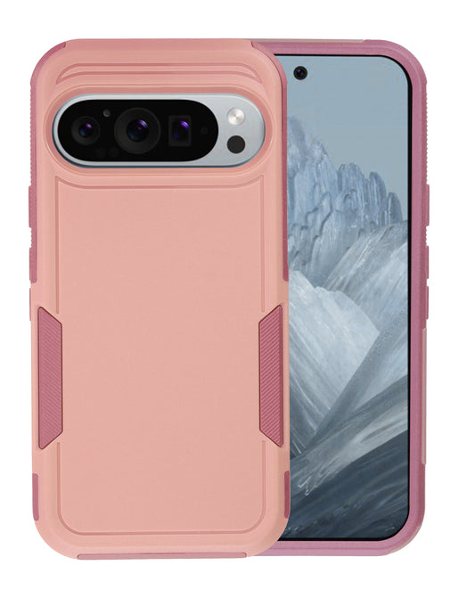 Google Pixel 10 Dual Layers Shockproof Strong Case - PINK