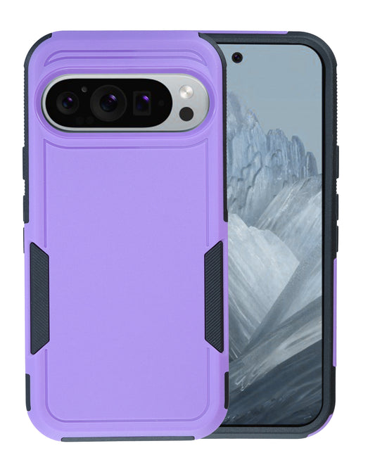 Google Pixel 10 Dual Layers Shockproof Strong Case - PURPLE