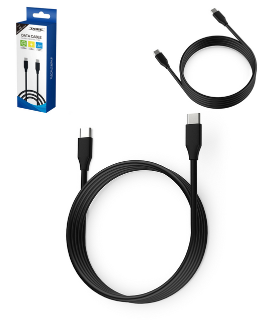 Dobe USB C-C Data Cable for PlayStation 5 / Xbox Controllers (5ft)